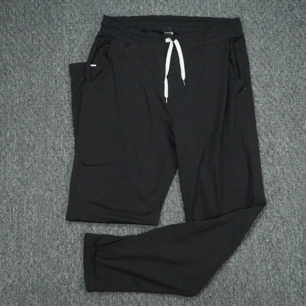 Vuori Pants Mens Extra Large Black Ponto Performance Athletic Zip Pocket XL
